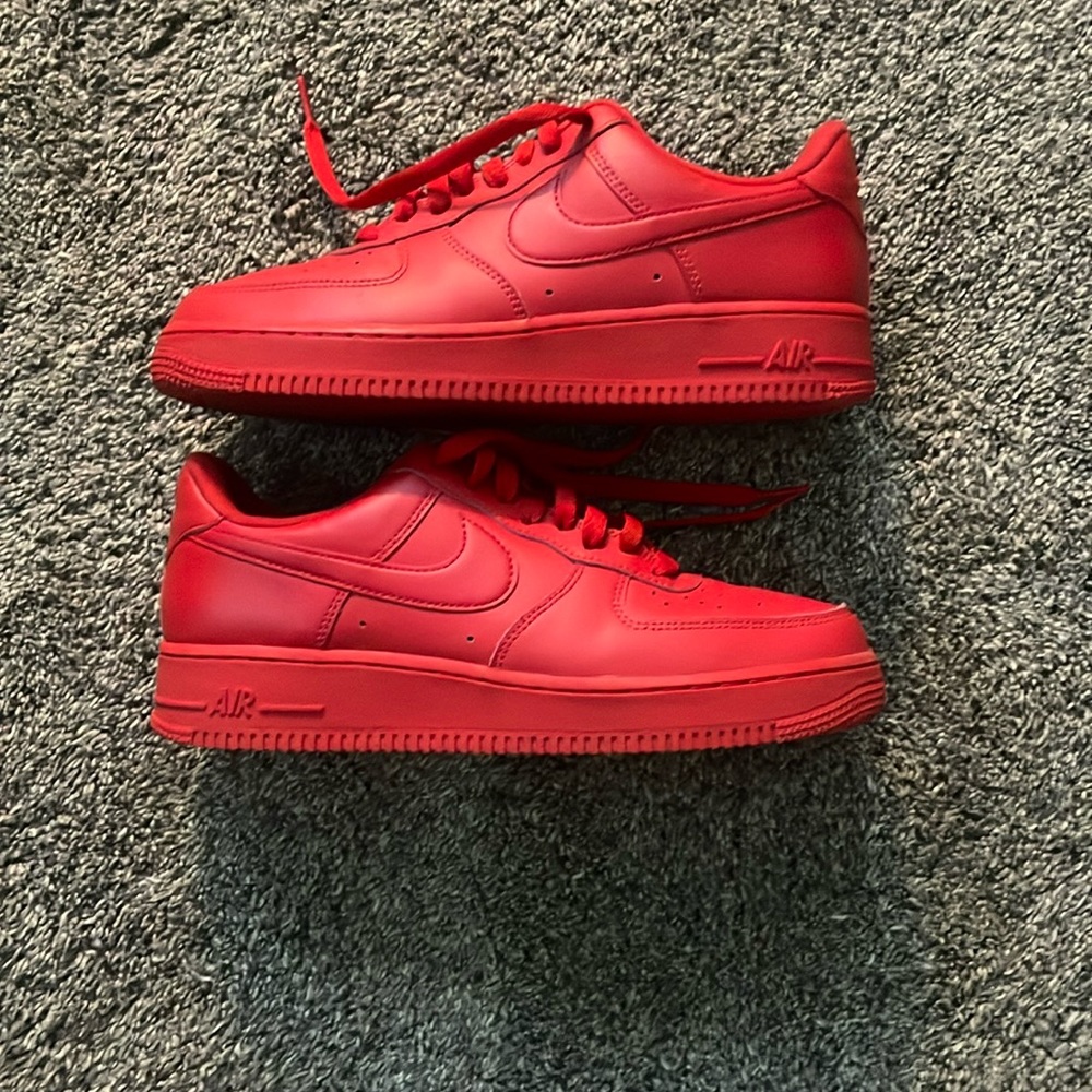 Red AF1 Size 8 men